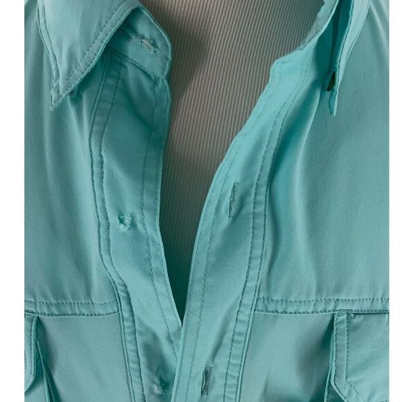 Bimini Bay Outfitters Shirt Men XXL Short Sleeve Vented Mesh Chest Pocket Button - Picture 9 of 12